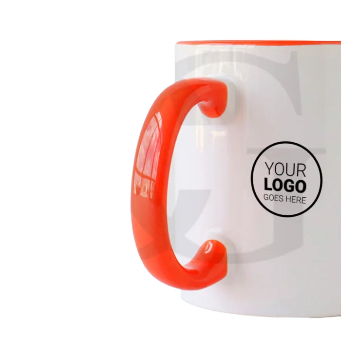 Red lining Promotional Mug