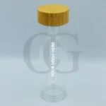 Bamboo Lid Glass bottle