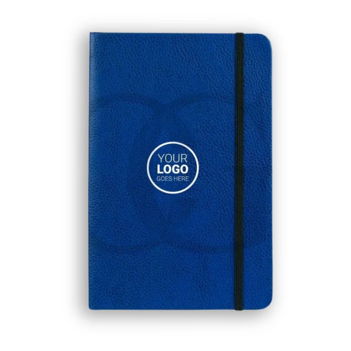 Customized Blue Leather Notebook