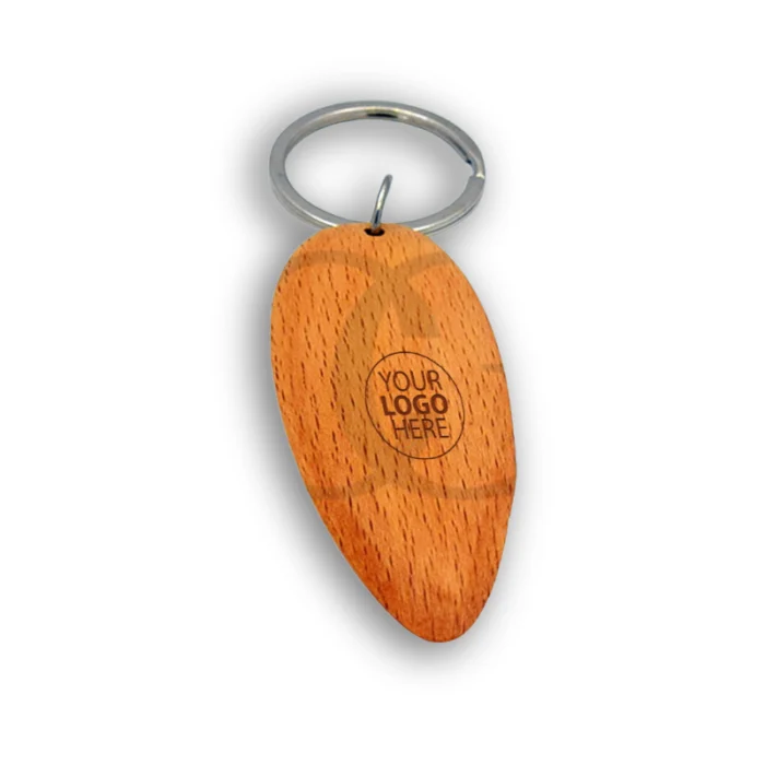 Leaf Wooden Keychain