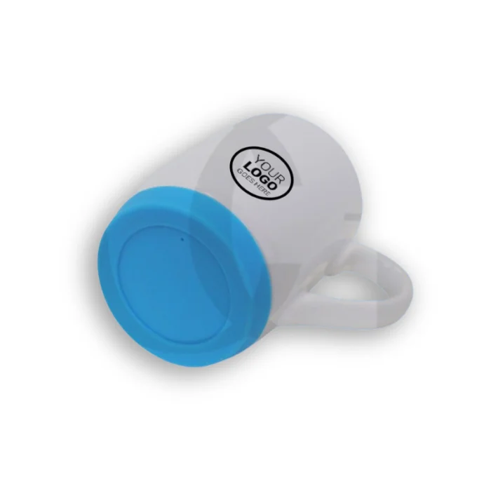 Light Blue Rubber Base Mug