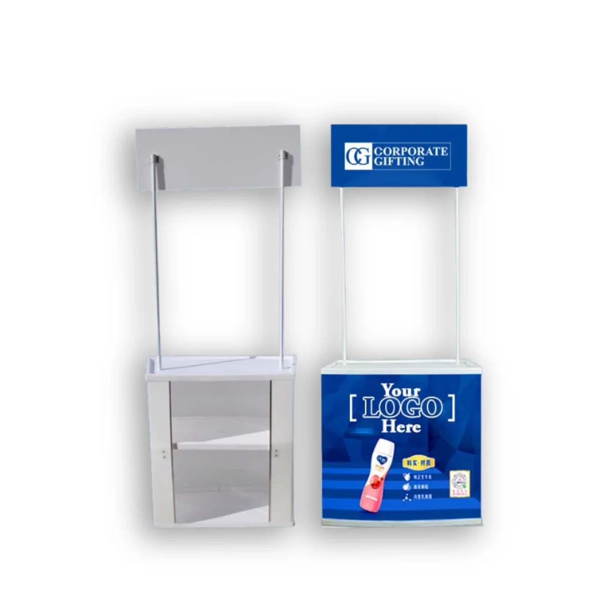 Portable Promotion Counter Table Customizable Display Solution