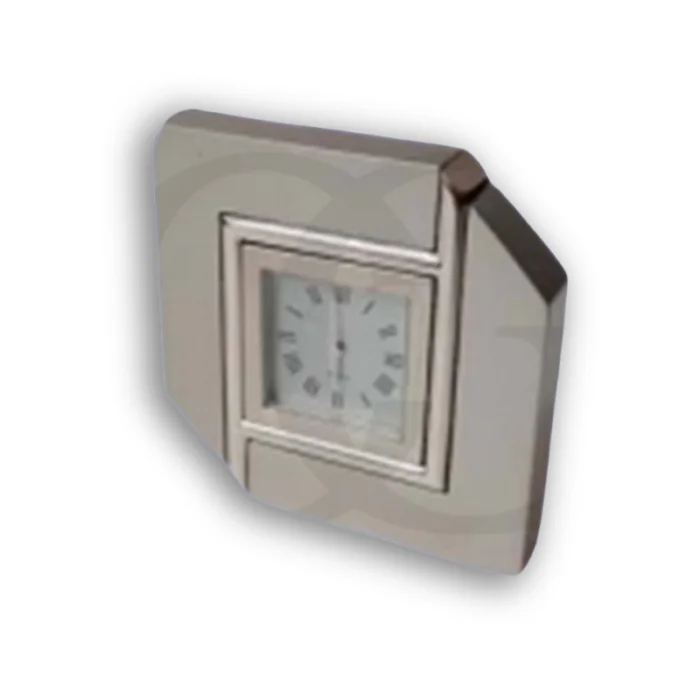 Silver Desk Clock