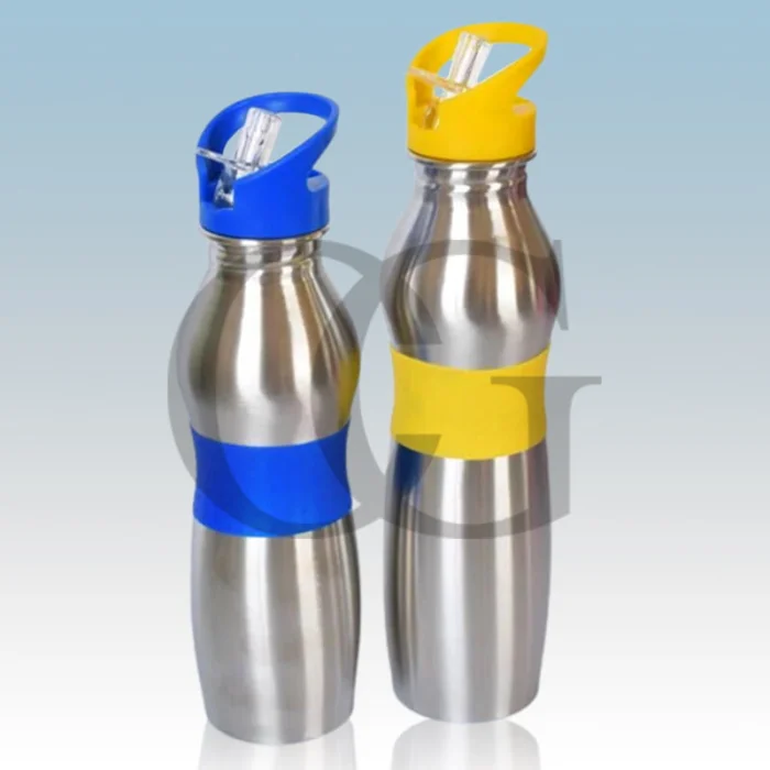 Sport Water Bottle Stainless Steel with Straw Handle