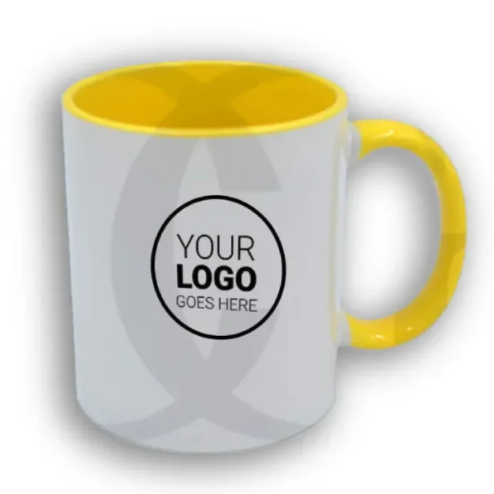 Yellow lining Promotional Mug