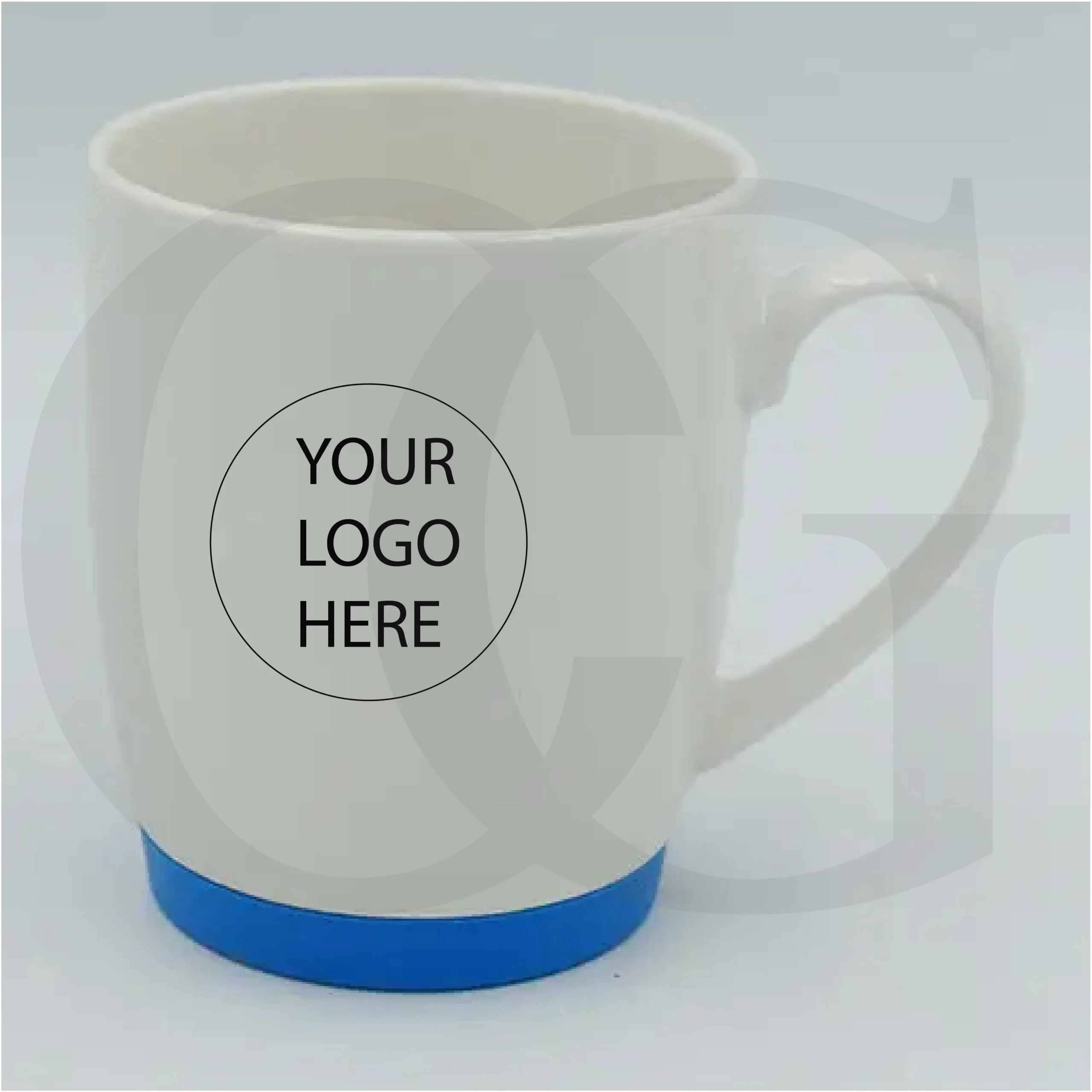 Light Blue Rubber Base Mug