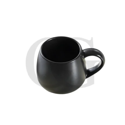 Black Round Mug