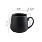 Black Round Mug