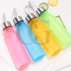 Green Transparent Bottle