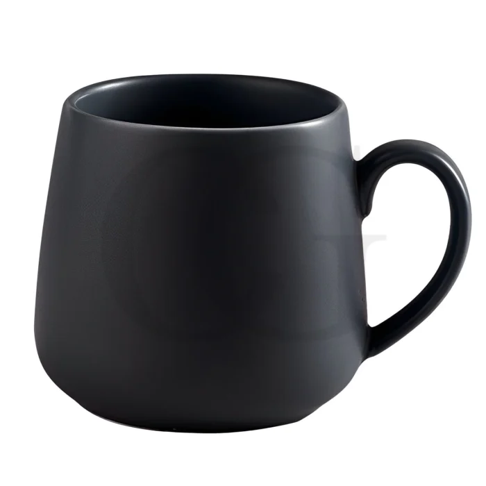 Black Round Mug