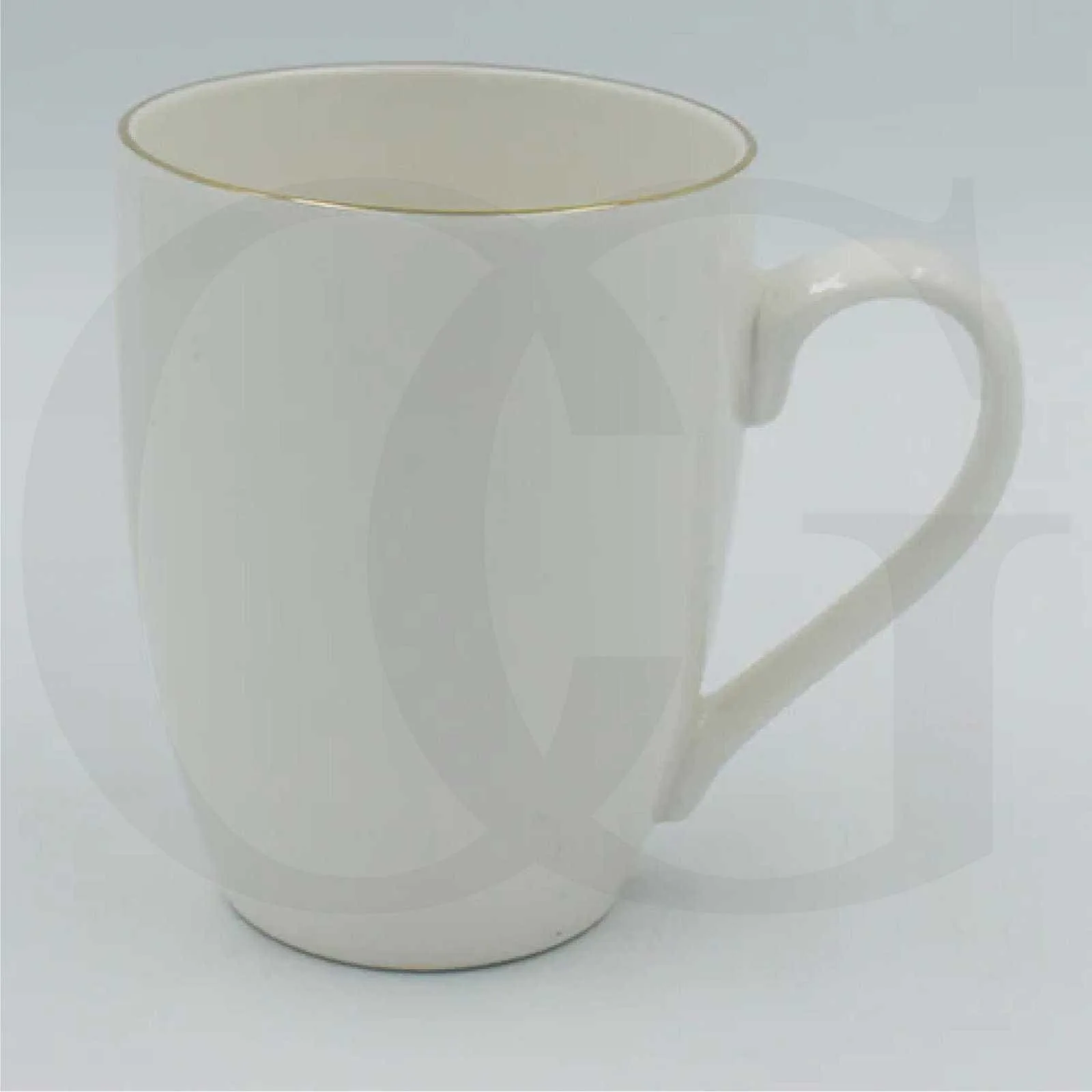 White Bone China Mug