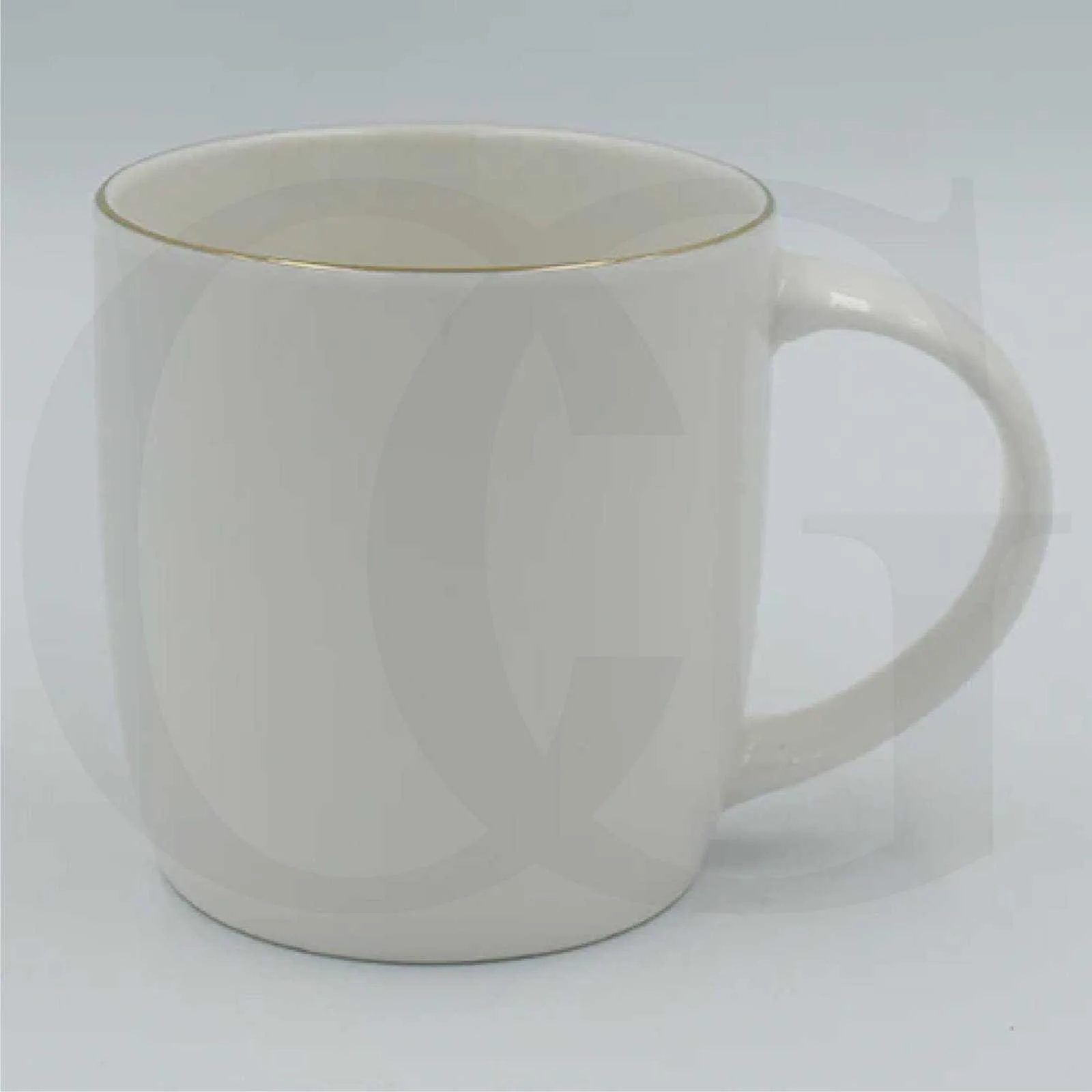 White Bone China Mug