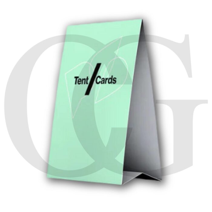 Tabletop tent card