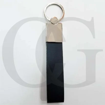 Black Leather Keychain