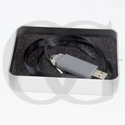 GREY PLASTIC USB WITH BAND