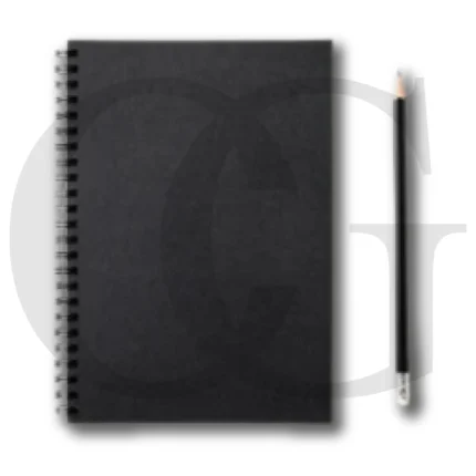 Black Spiral Notebook