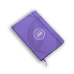 Customized Purple Leather Notebook