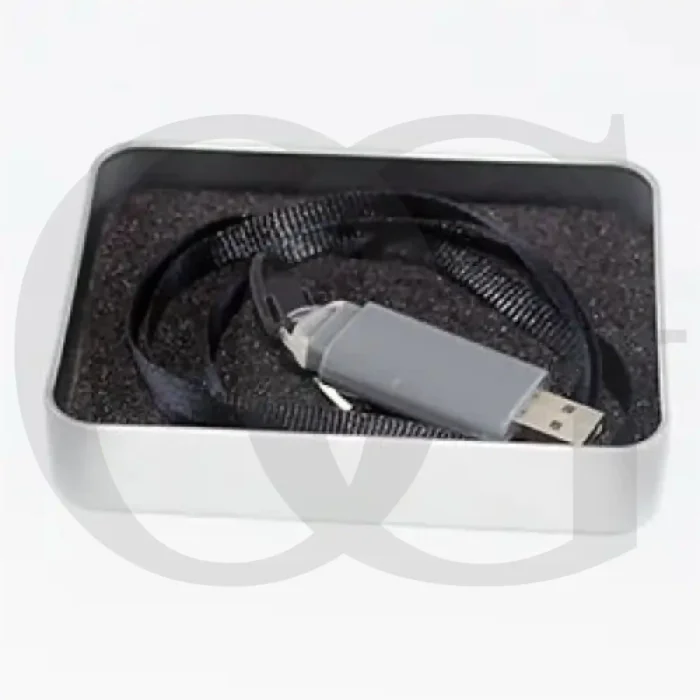 Grey Plastic Usb With Band