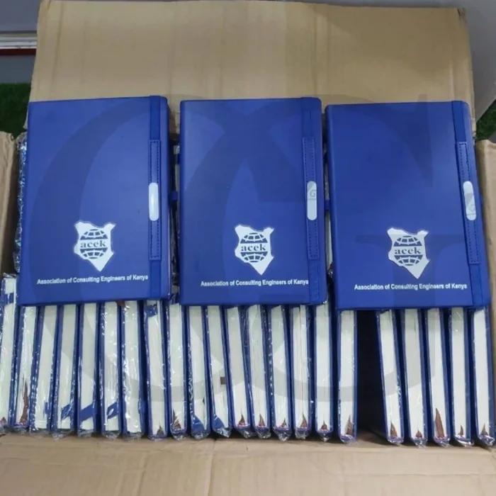 PU Blue Plain notebook