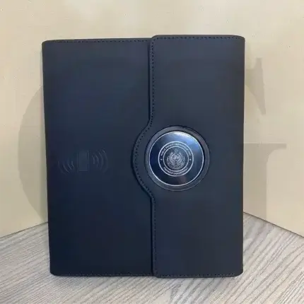 Charge Sync Planner with USB charging port and tech organizer features – perfect for professionals on the go.