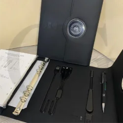 Charge Sync Planner with USB charging port and tech organizer features – perfect for professionals on the go.