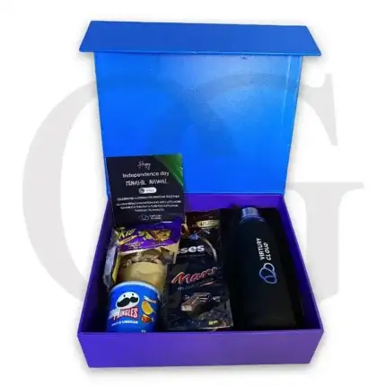 Corporate gift box promoting growth mindset with curated inspirational and premium items.