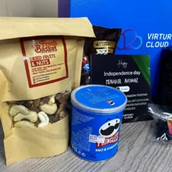 Corporate gift box promoting growth mindset with curated inspirational and premium items.