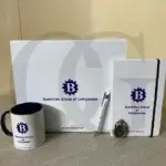 Corporate gift box curated to honor loyal clients with premium, thoughtful items.
