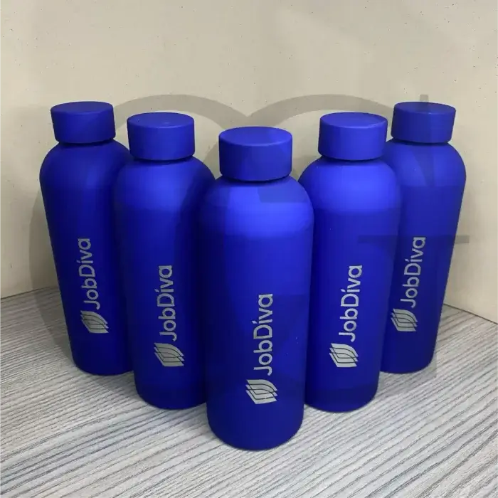 Sleek, stainless steel LuxeBrew Tumbler with insulated design for hot and cold beverages.