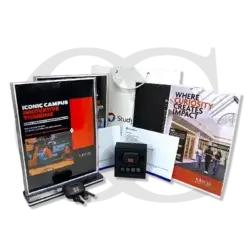 Festive Fusion Set – elegant corporate gift box with premium mug, notebook, pen, and festive packaging.