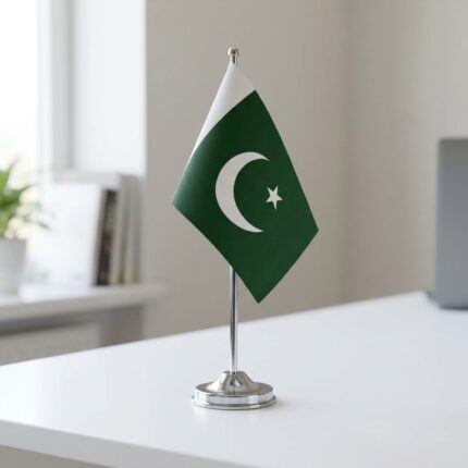 Pakistan flag desk table flag set for office