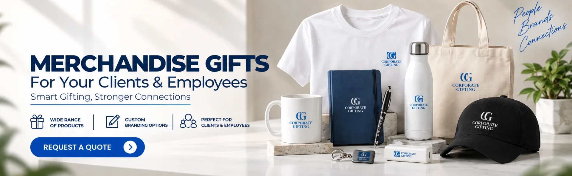 Branded merchandise gifts in Pakistan – custom mugs, notebooks, bottles, caps and tote bags