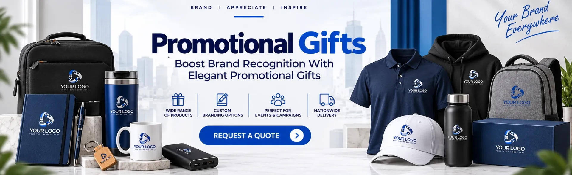 Promotional gifts in Pakistan – branded bags, apparel, drinkware and tech giveaways