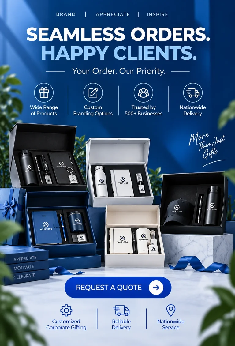 Seamless bulk corporate gift orders in Pakistan – curated branded gift boxes delivered nationwide (mobile)